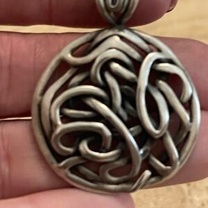 $$$LOWEST Priced! Silpada Silver Oxidized Swirl Pendant